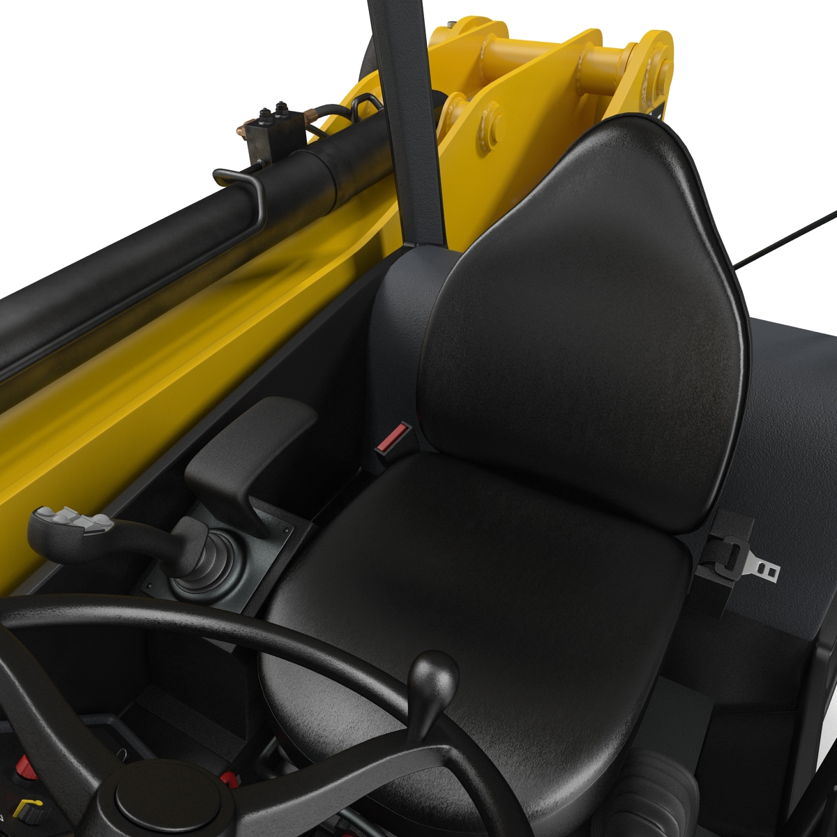 3D model Telescopic Handler Forklift JCB 535 95 Yellow