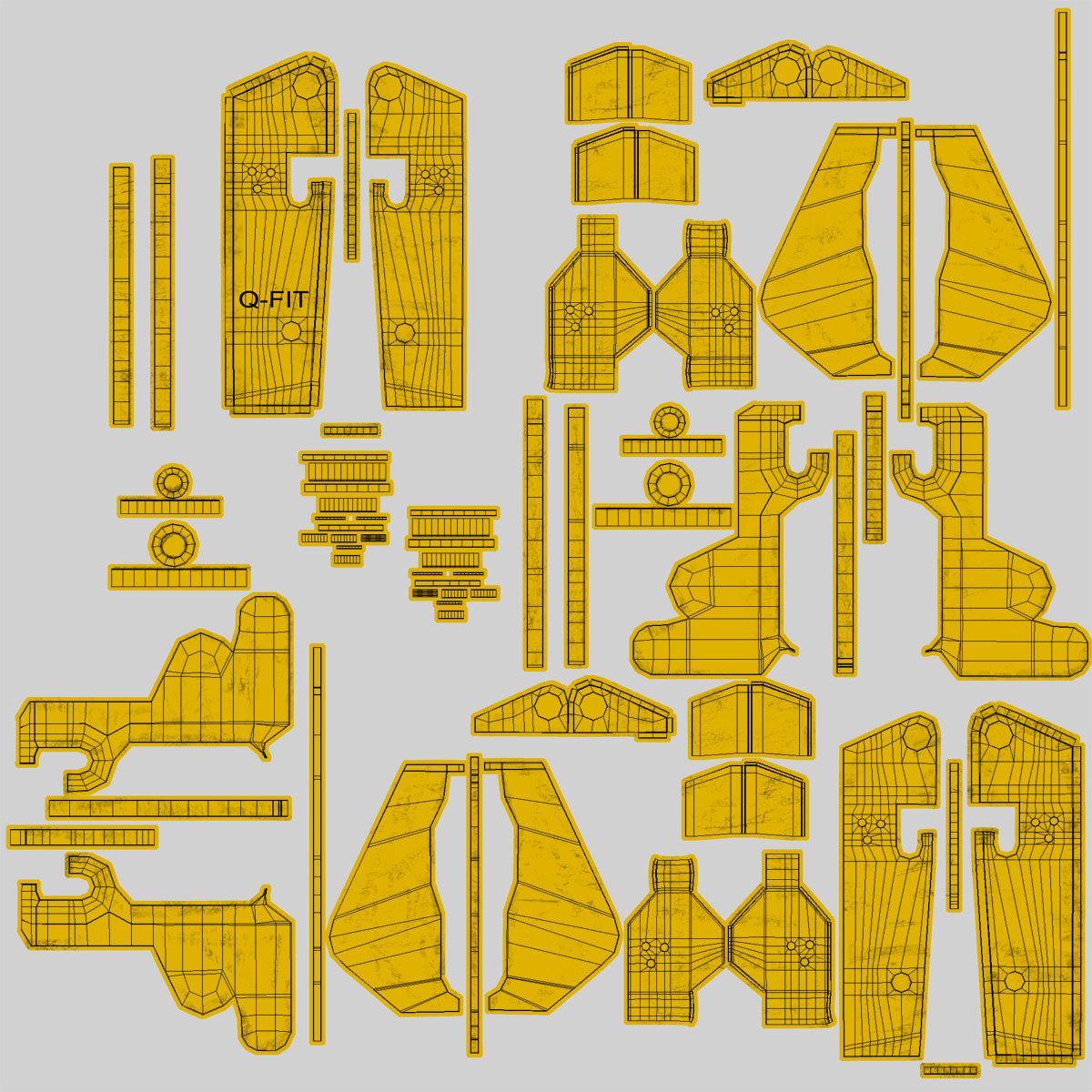 3D model Telescopic Handler Forklift JCB 535 95 Yellow