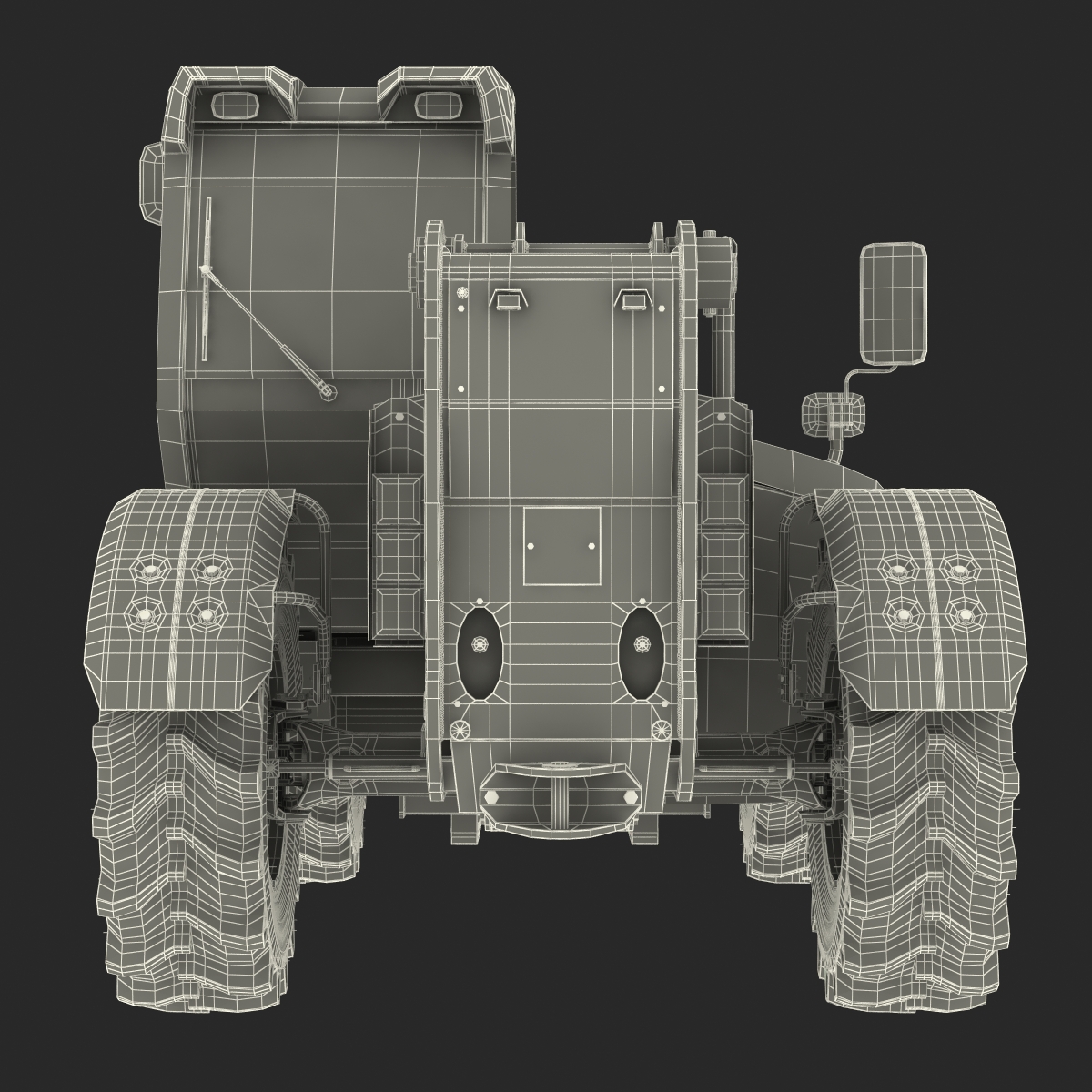 3D model Telescopic Handler Forklift JCB 535 95 Yellow