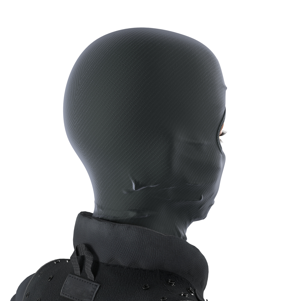 SWAT Woman Afro American 3D model