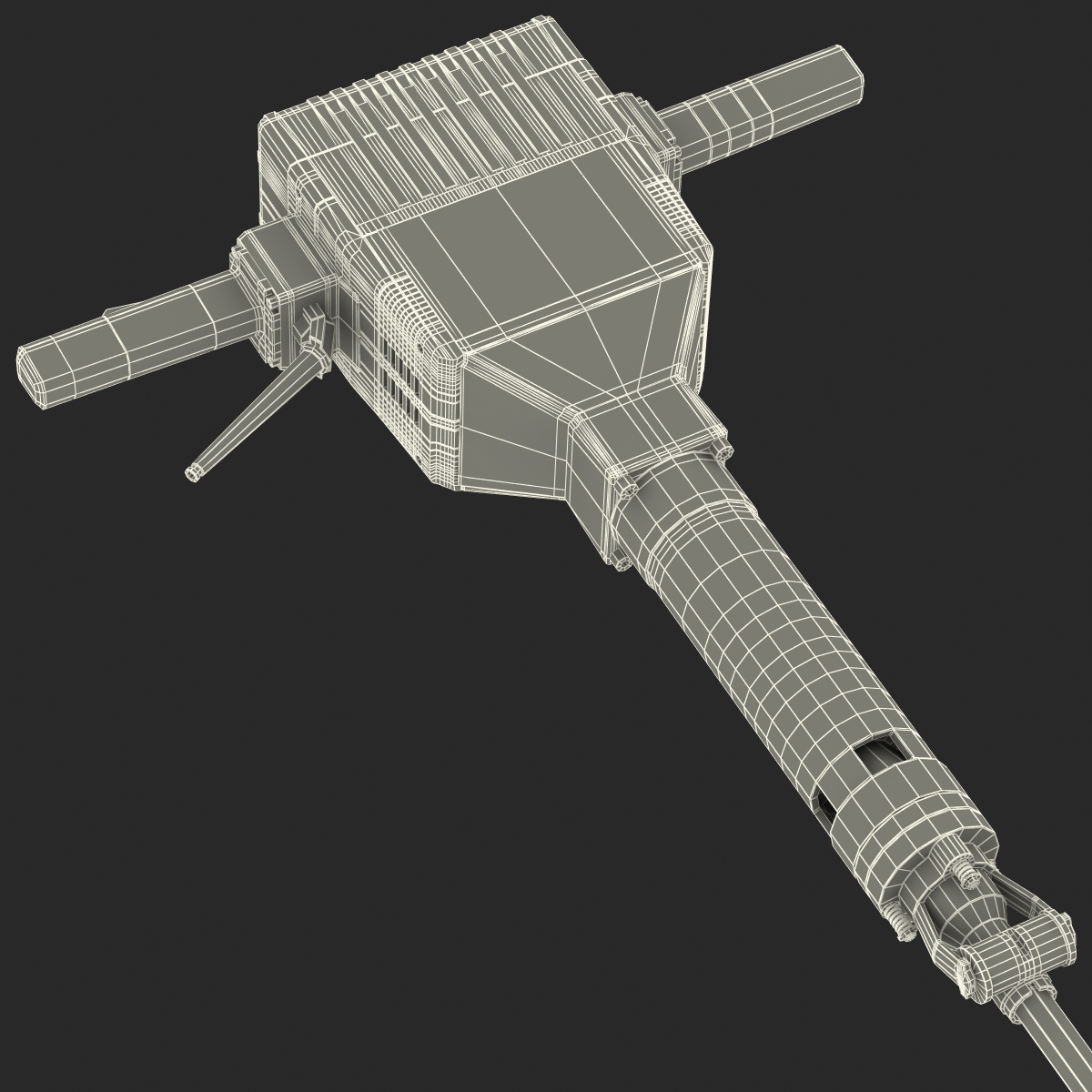 3D Electric Demolition Jack Hammer 2 model