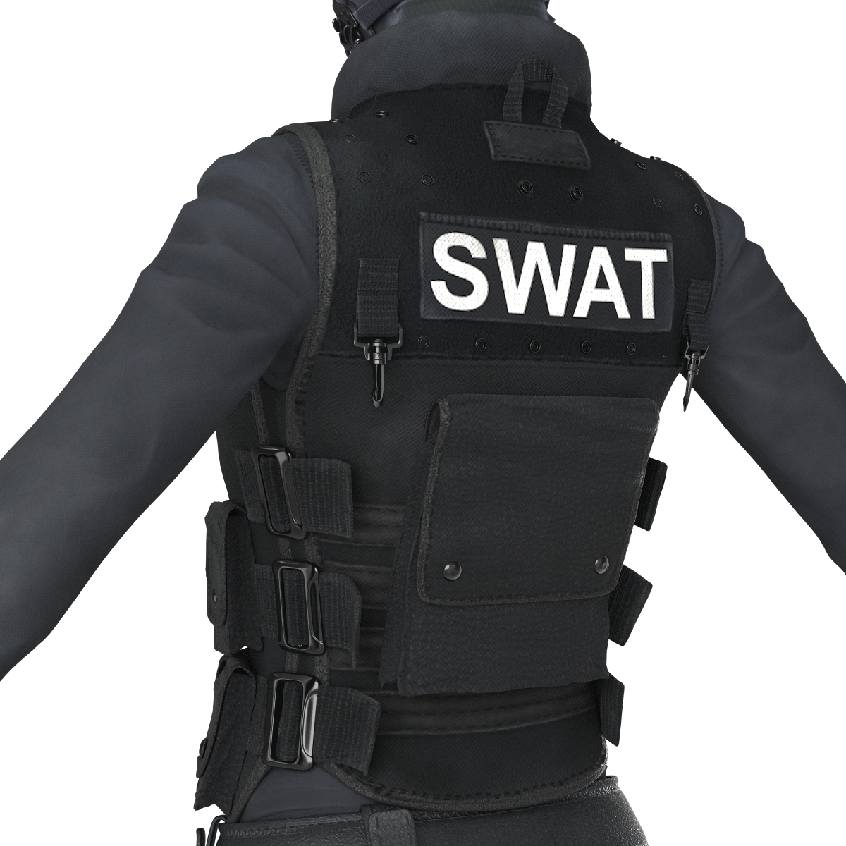 3D model SWAT Woman Unifirm 2