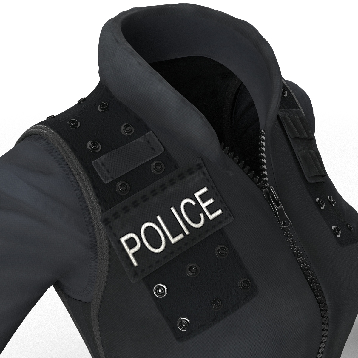 3D model SWAT Woman Uniform 7