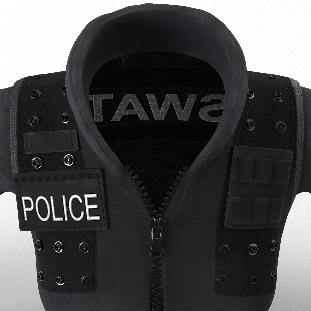 3D model SWAT Woman Uniform 7