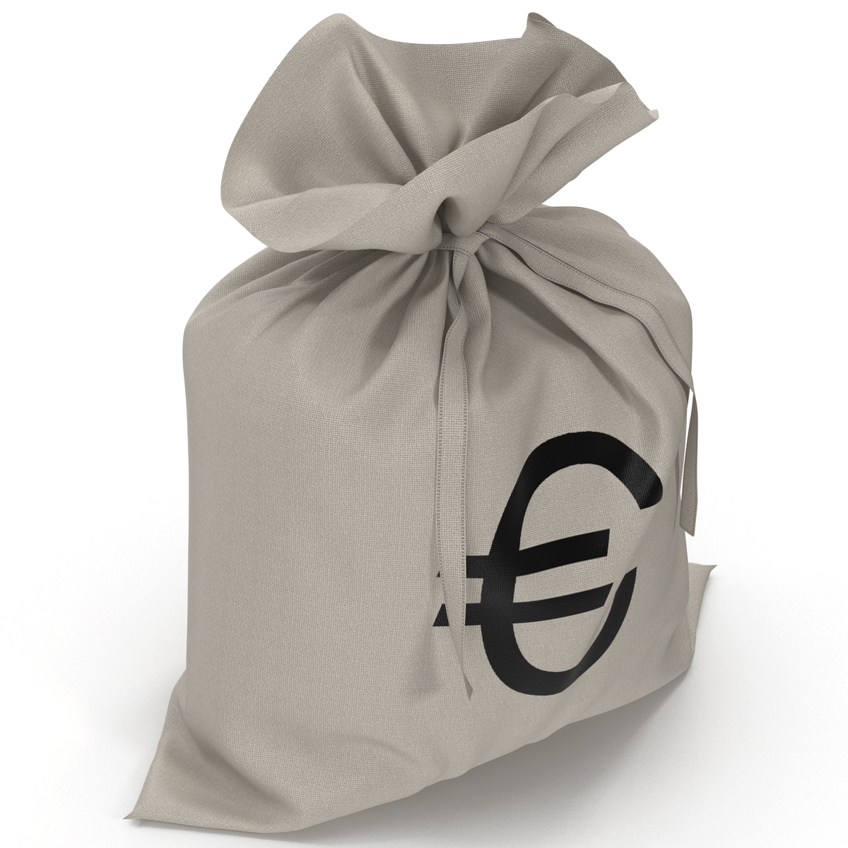 Money Bag Euro 3D model