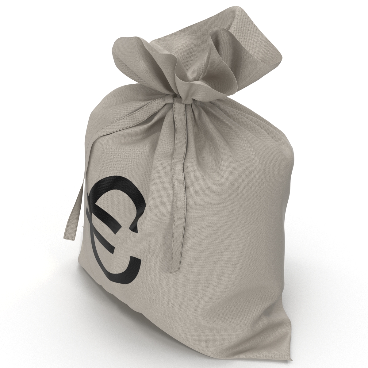 Money Bag Euro 3D model