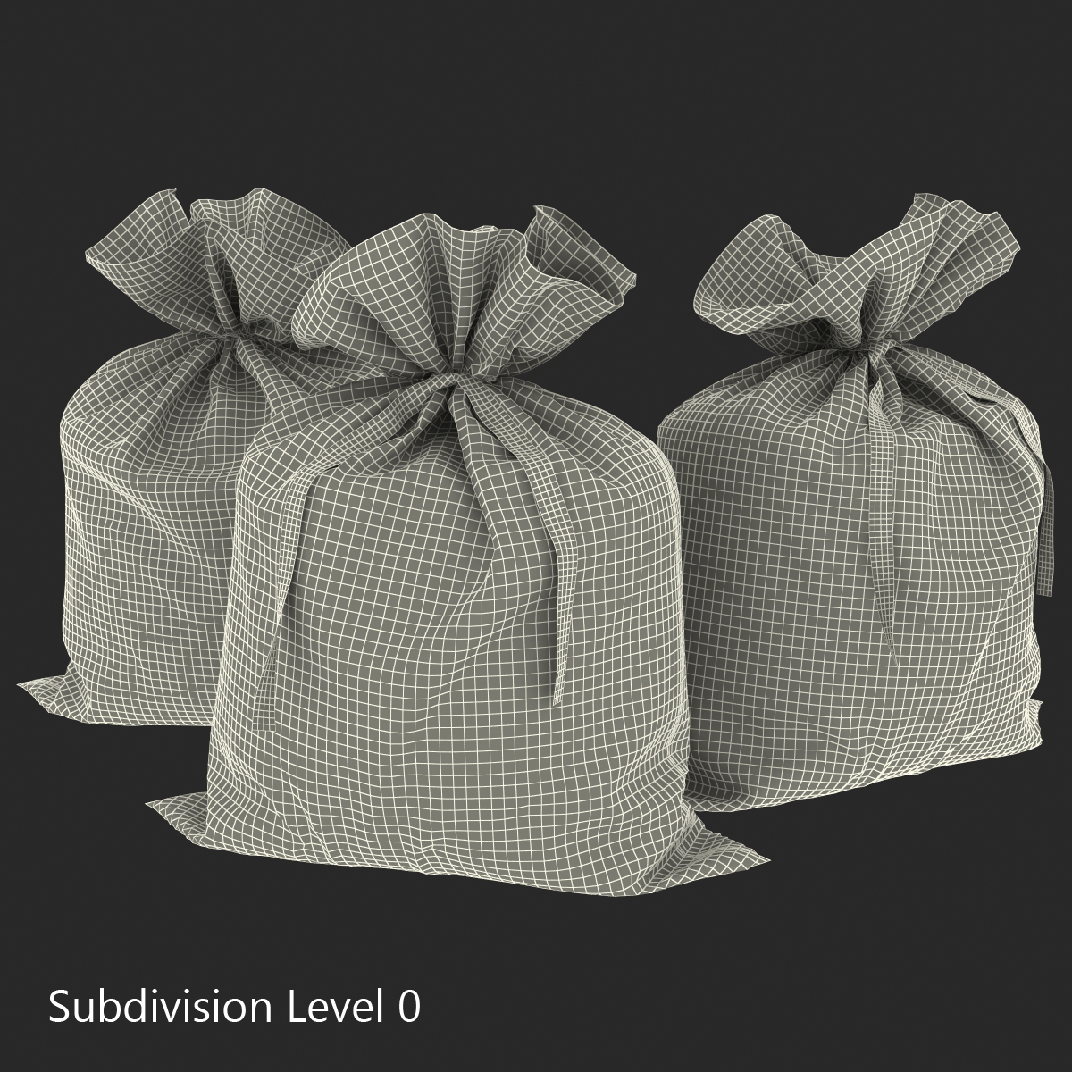 Money Bag Euro 3D model