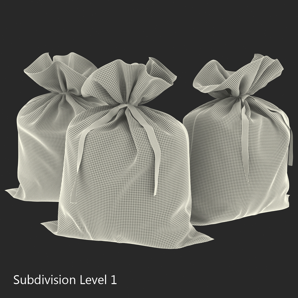 Money Bag Euro 3D model