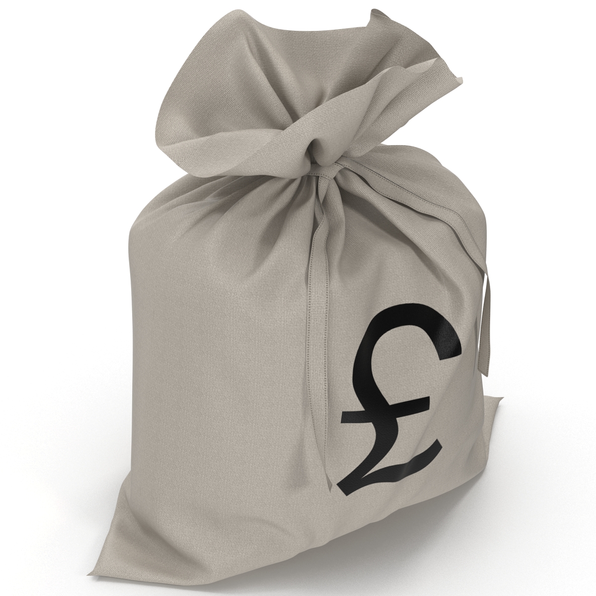 3D model Money Bag Pound