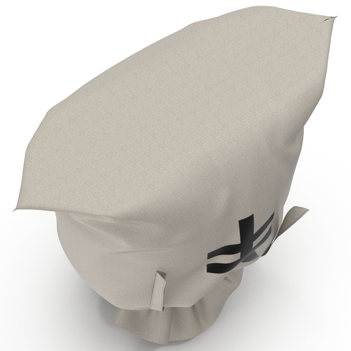 3D Money Bag Yen model