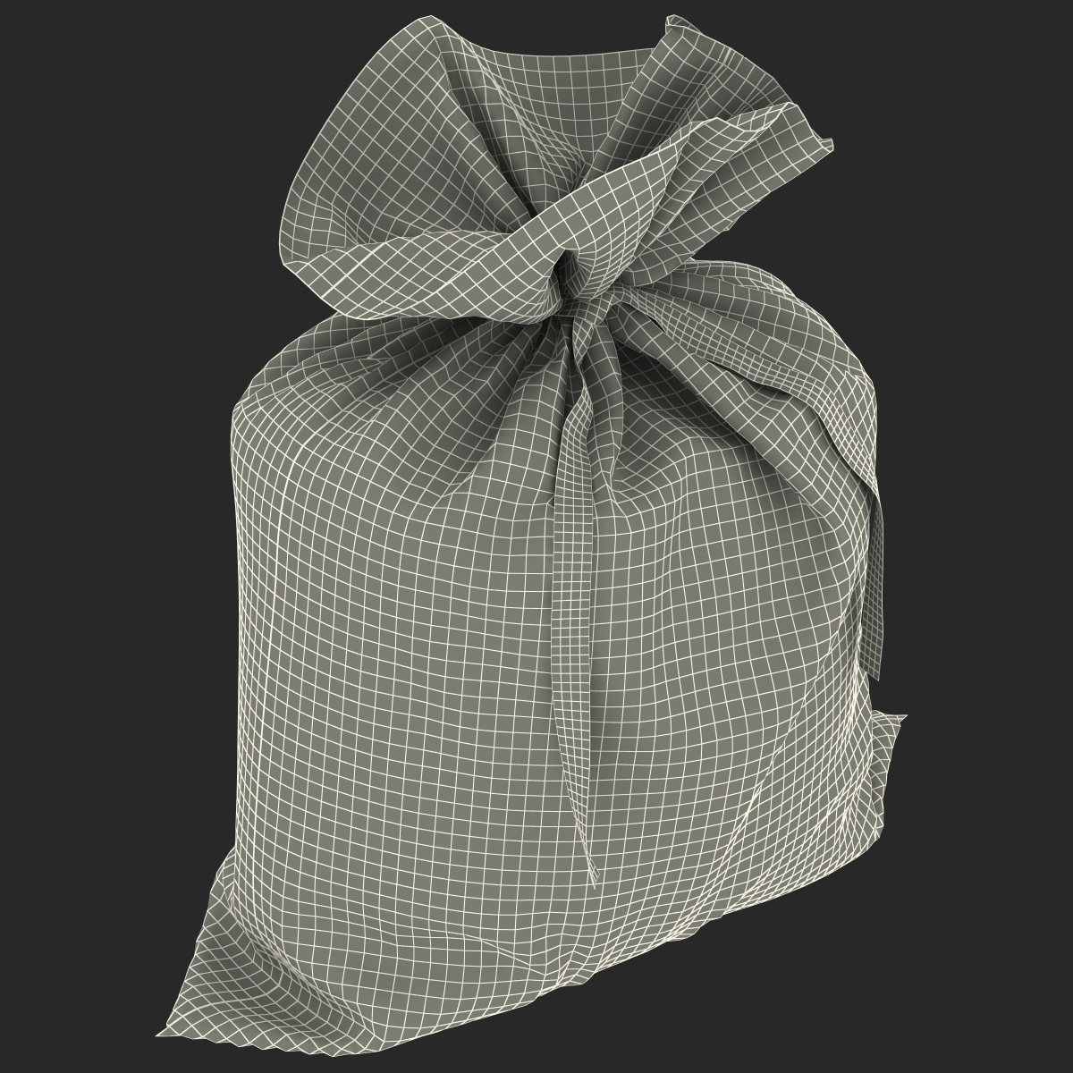 3D Money Bag Yen model