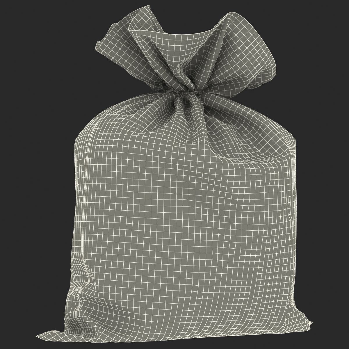 3D Money Bag Yen model