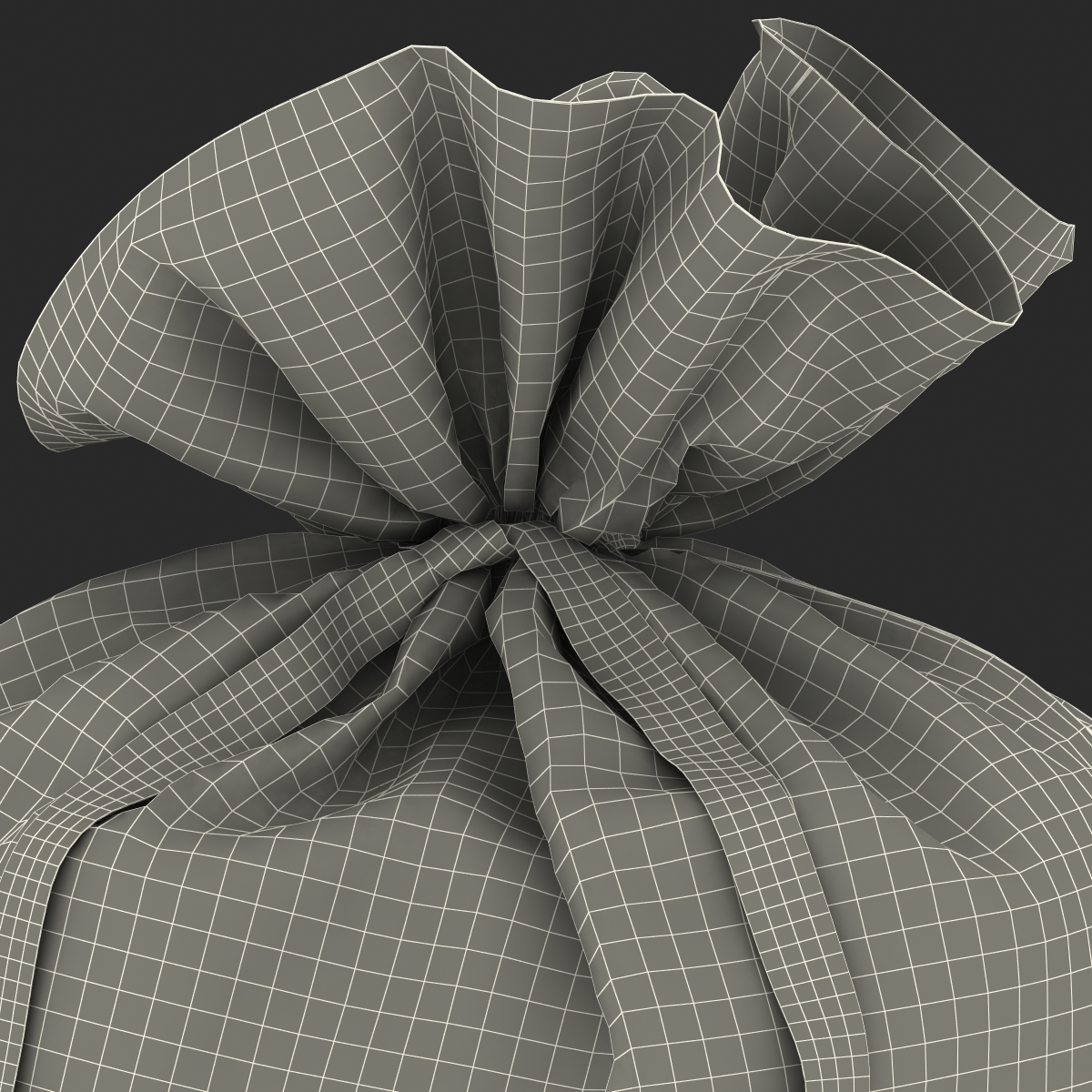 3D Money Bag Yen model