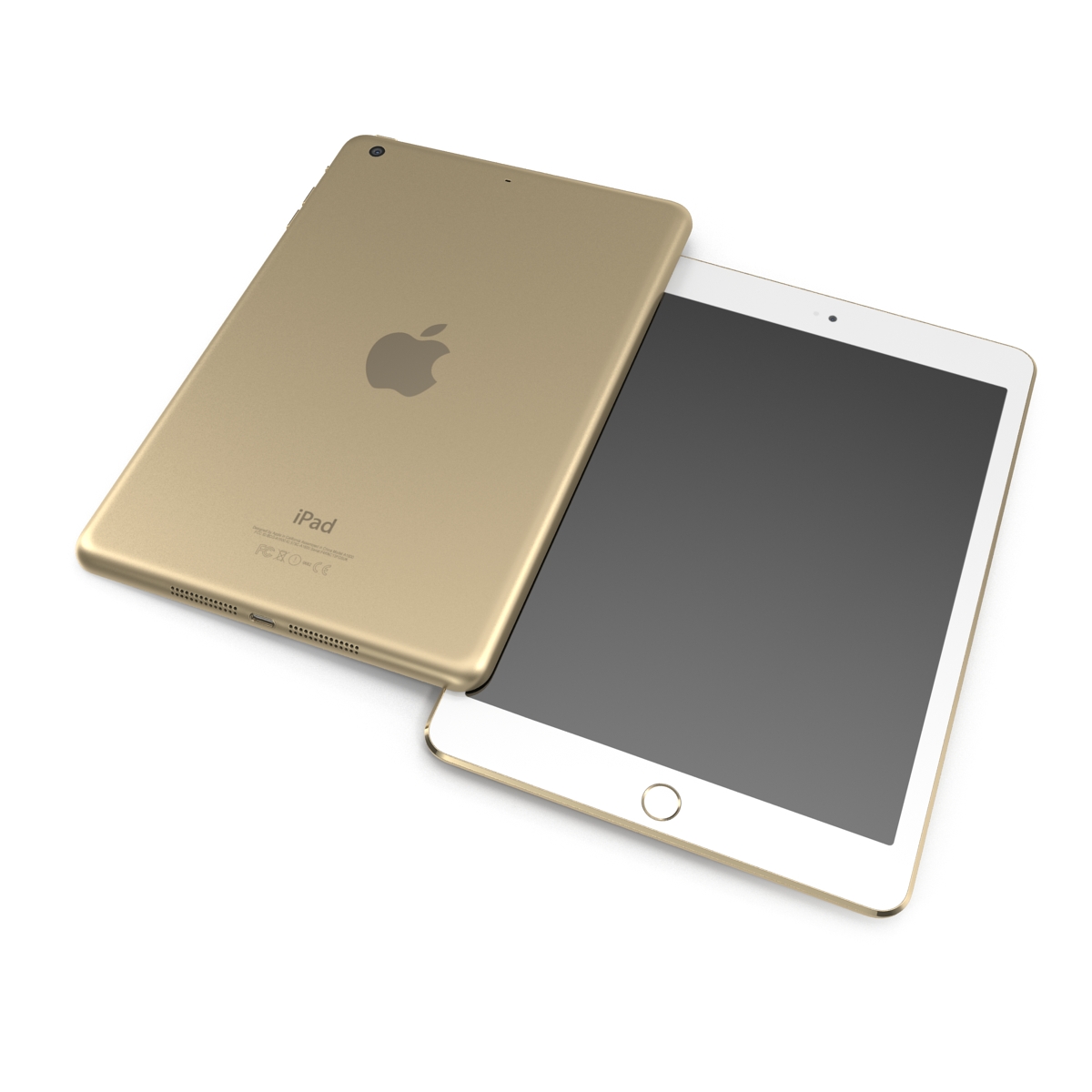 3D iPad mini 3 Gold