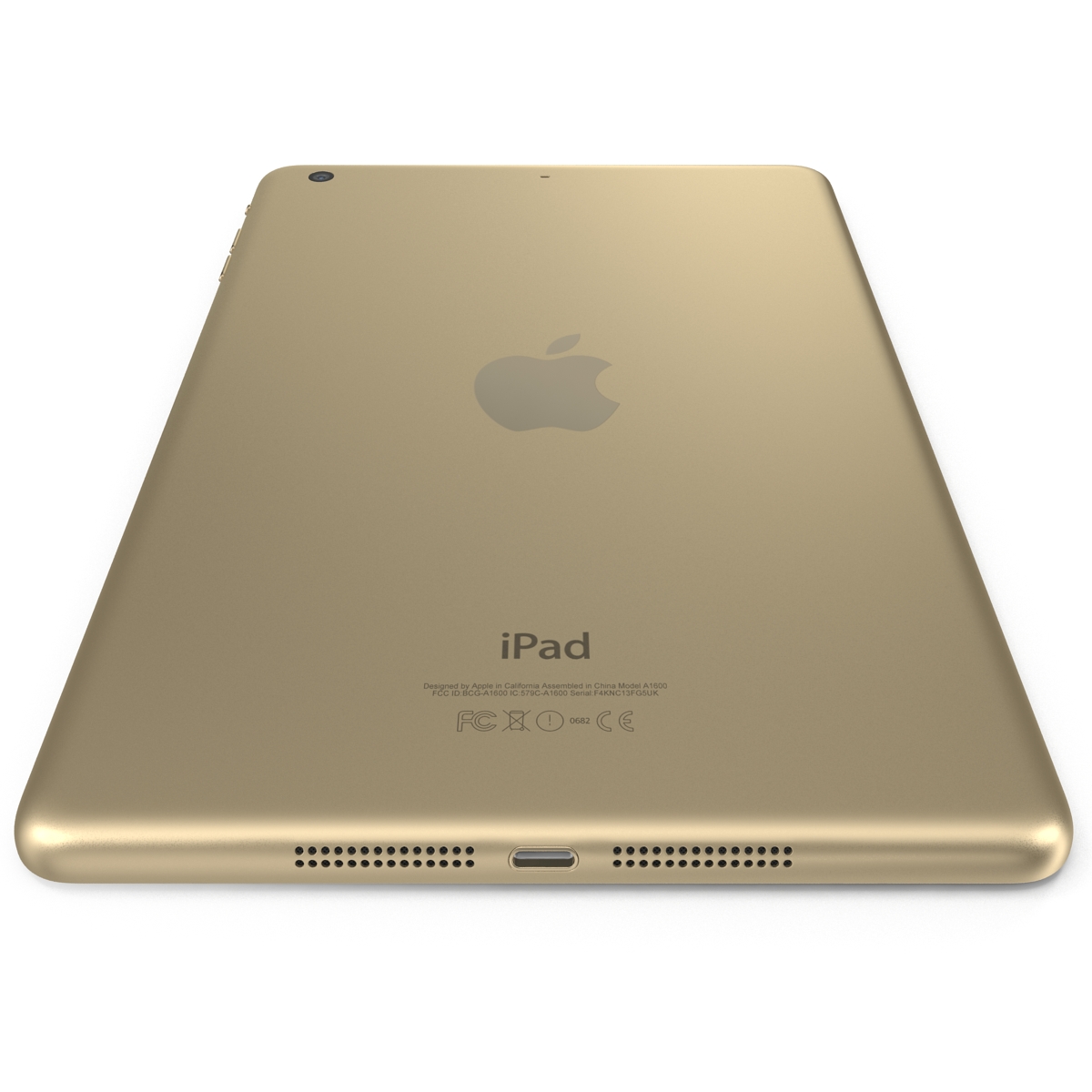 3D iPad mini 3 Gold