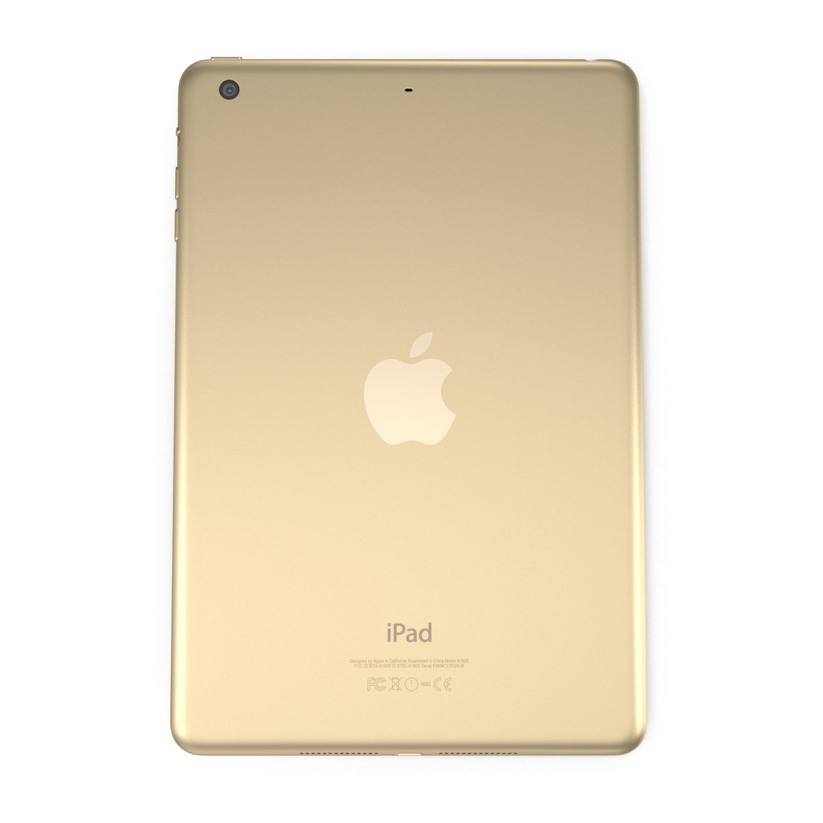 3D iPad mini 3 Gold