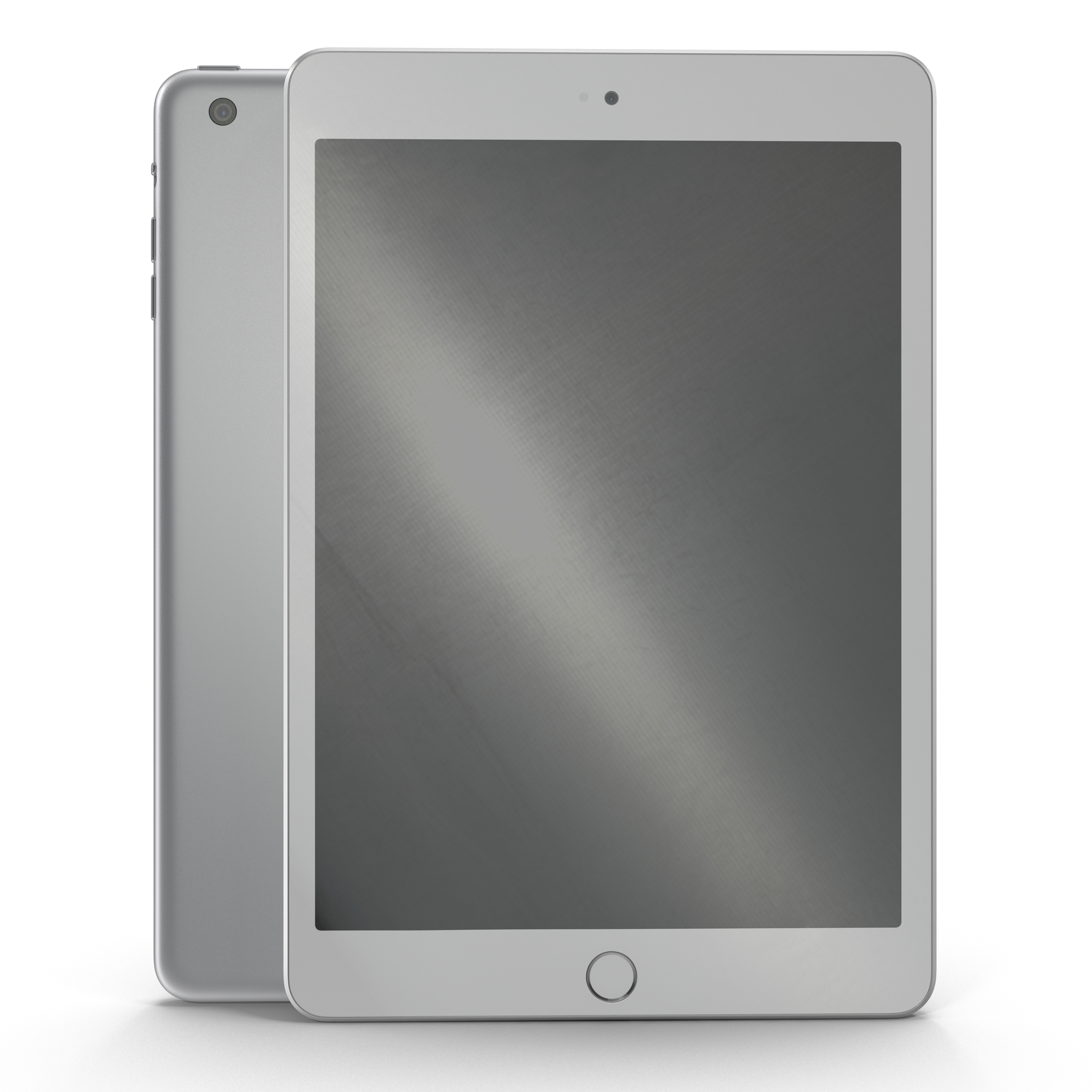 3D iPad mini 3 Silver model