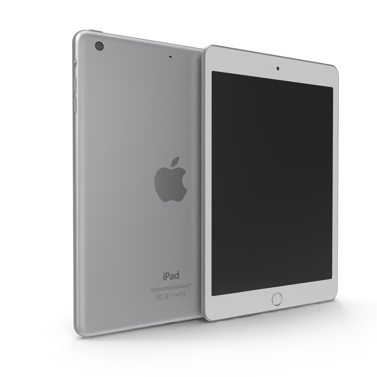 3D iPad mini 3 Silver model