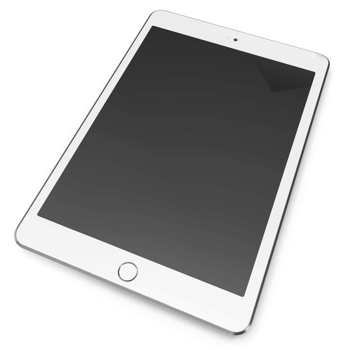 3D iPad mini 3 Silver model