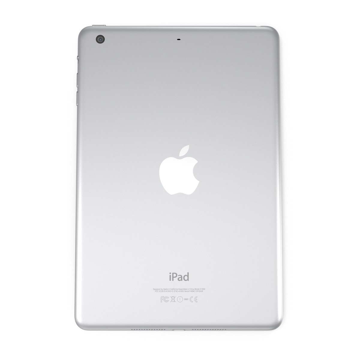 3D iPad mini 3 Silver model