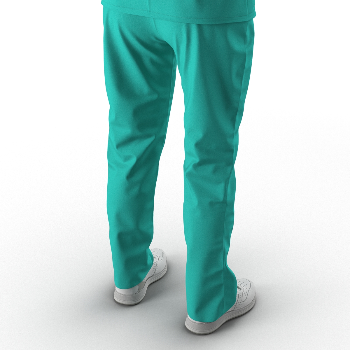 3D Female Caucasian Surgeon Rigged 2 model