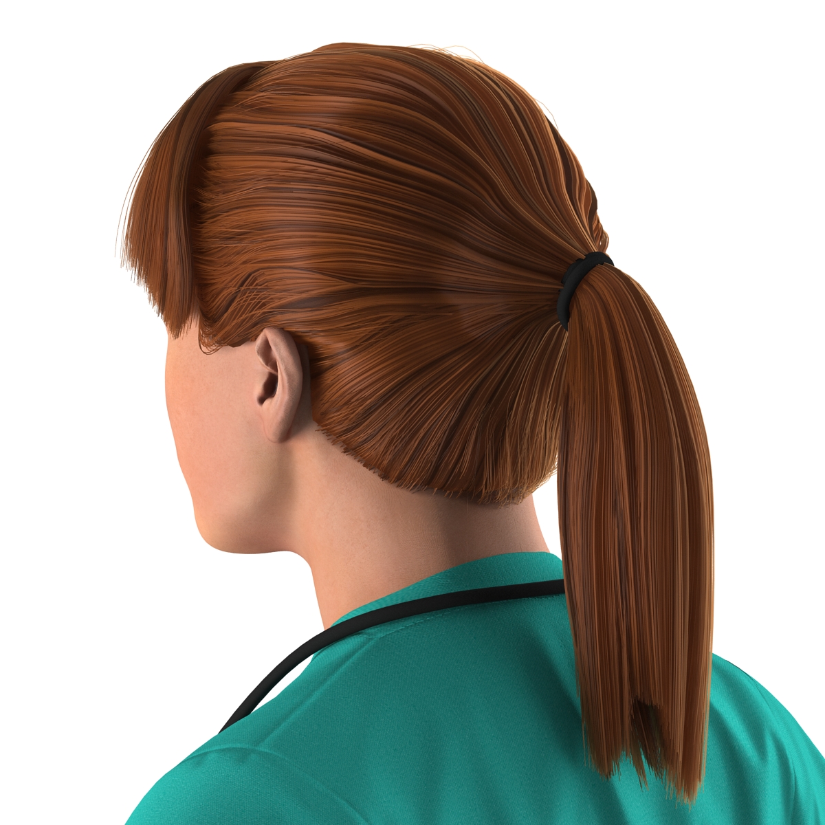 Female Caucasian Surgeon 3D model