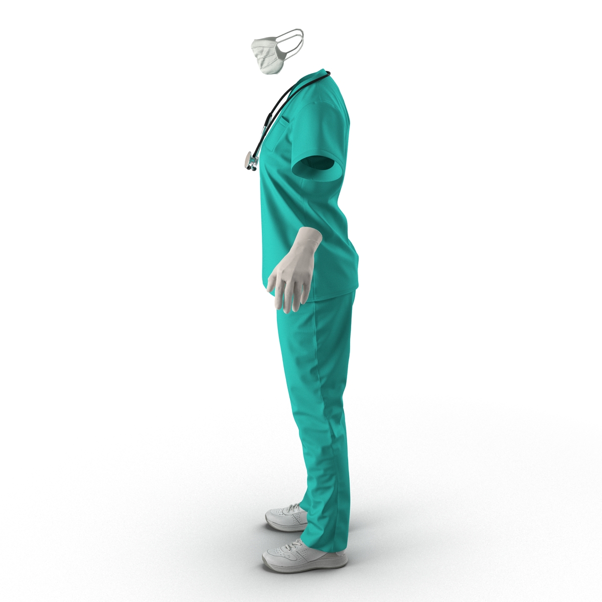 Female Surgeon Dress 6 3D