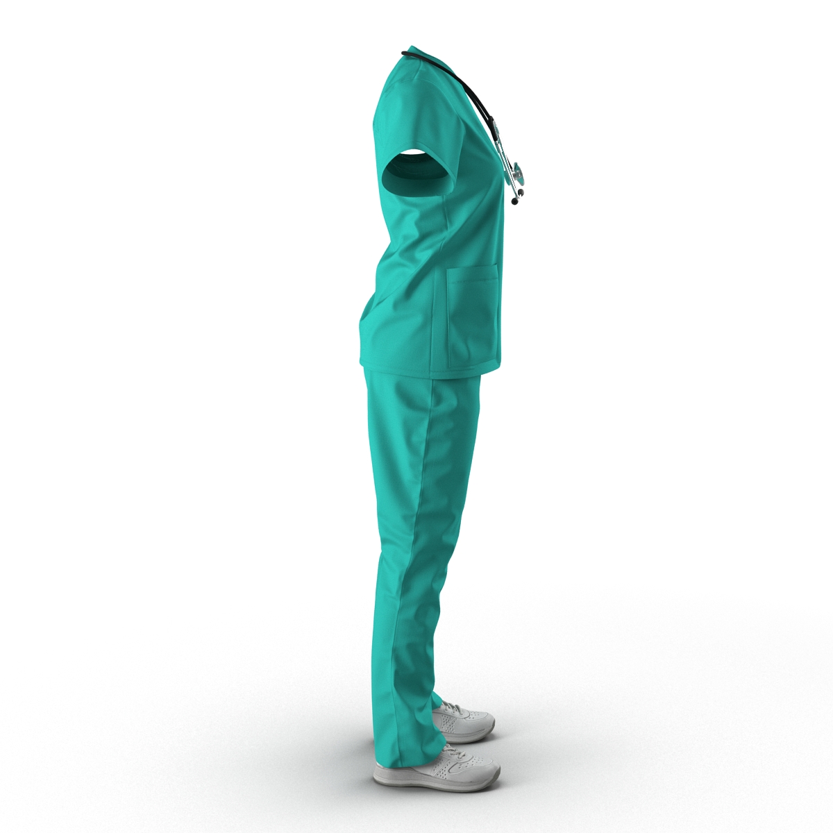 Female Surgeon Dress 7 3D