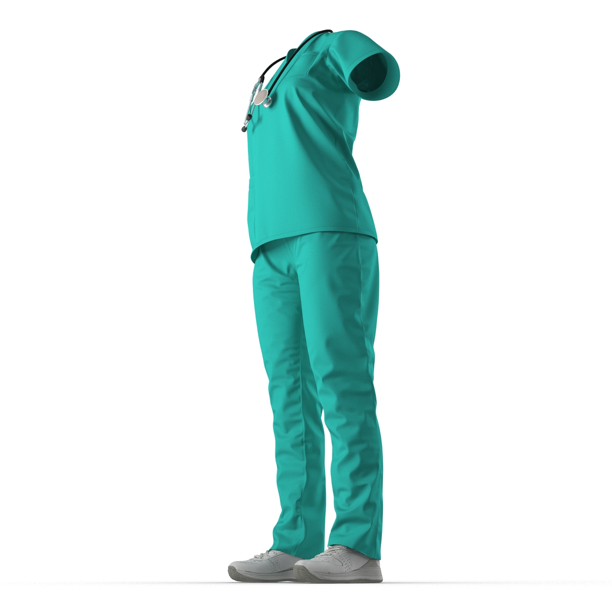 Female Surgeon Dress 7 3D