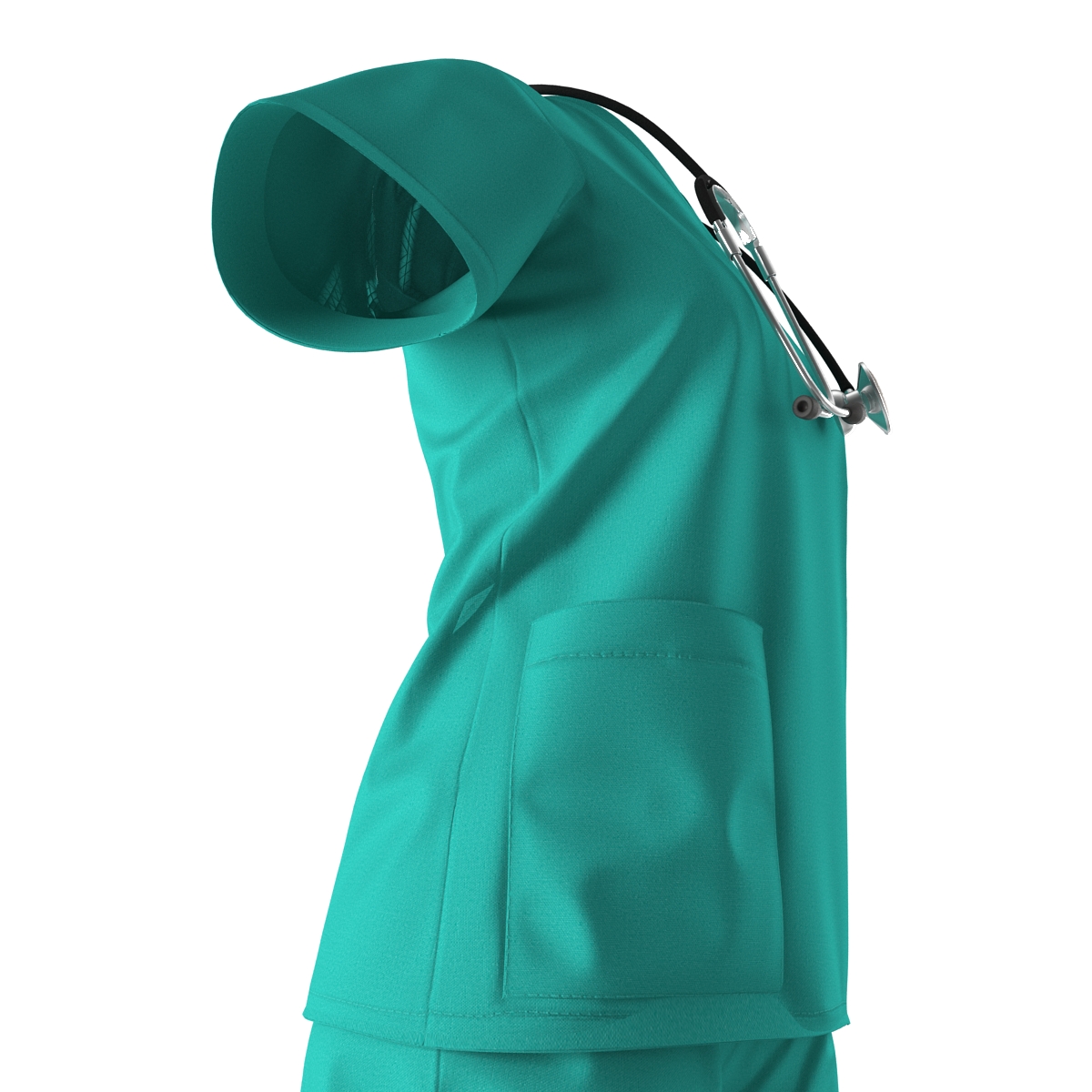 Female Surgeon Dress 7 3D