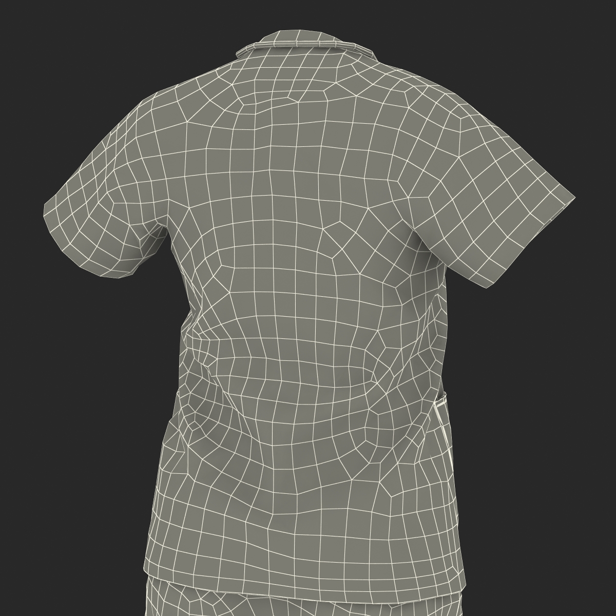 Female Surgeon Dress 7 3D