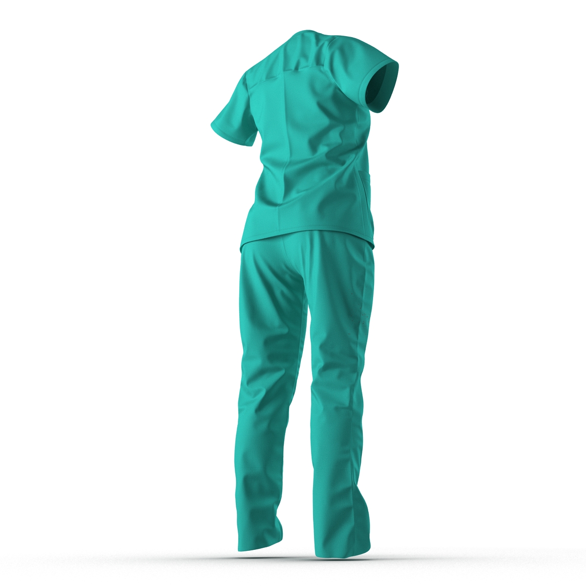 3D Female Surgeon Dress 8 with Blood model