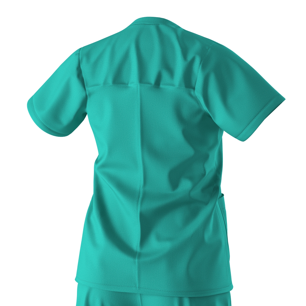 3D Female Surgeon Dress 8 with Blood model