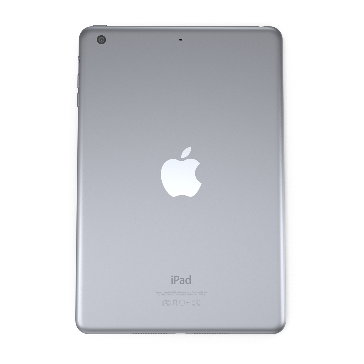 iPad mini 3 Space Gray 3D