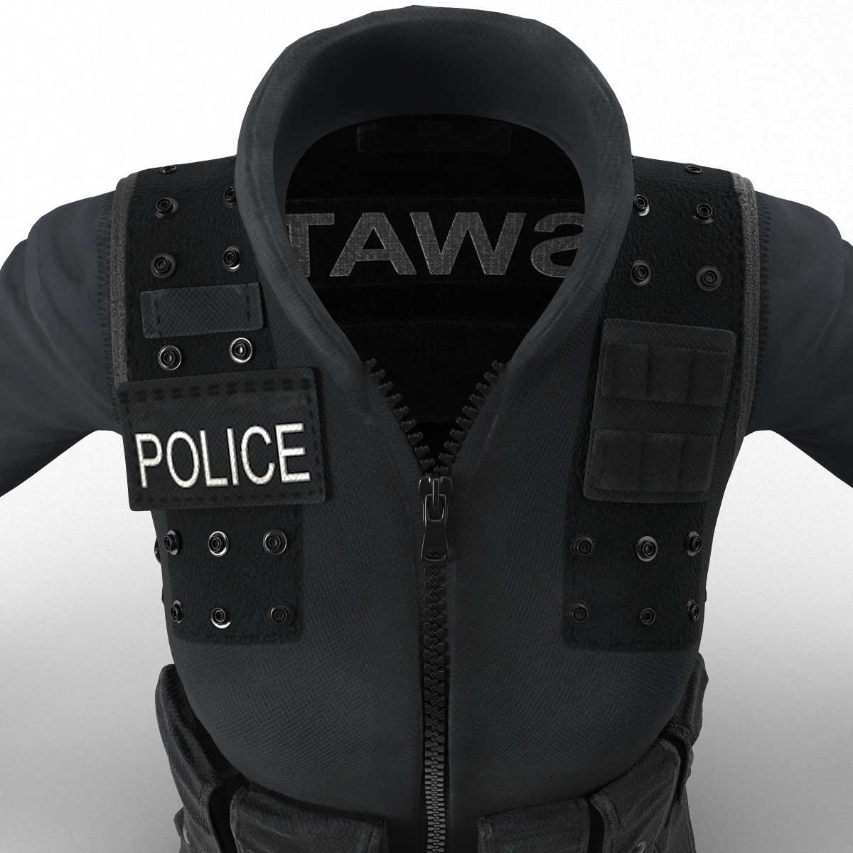 3D model SWAT Woman Uniform 6