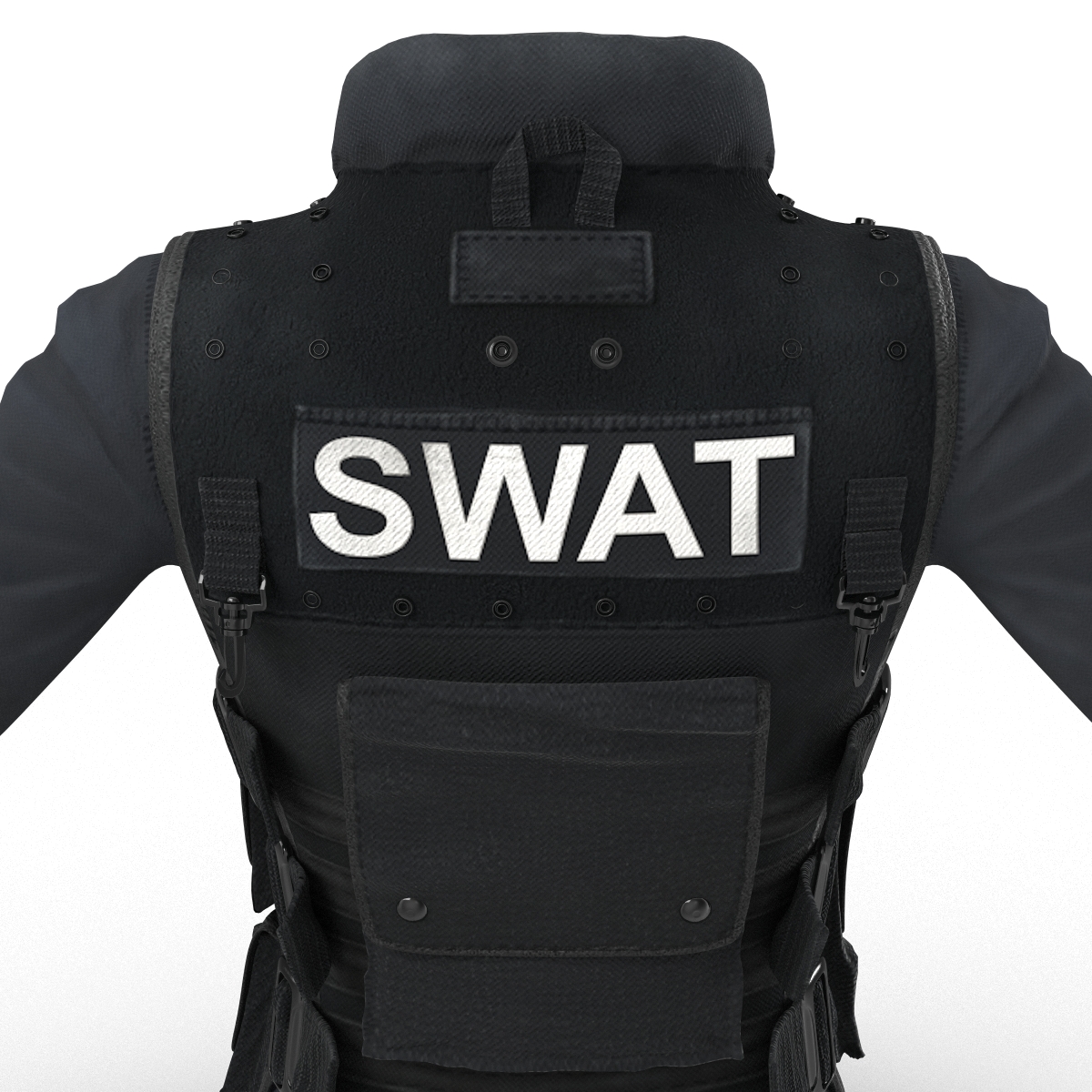 3D model SWAT Woman Uniform 6