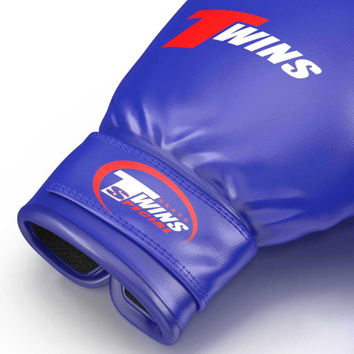 Boxing Gloves Twins Blue 3D model