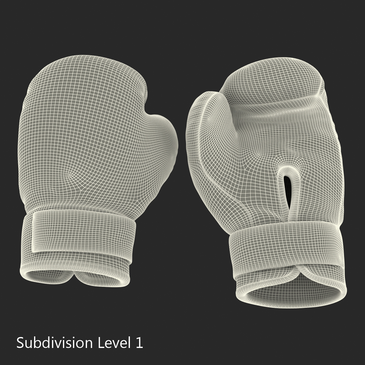 Boxing Gloves Twins Blue 3D model