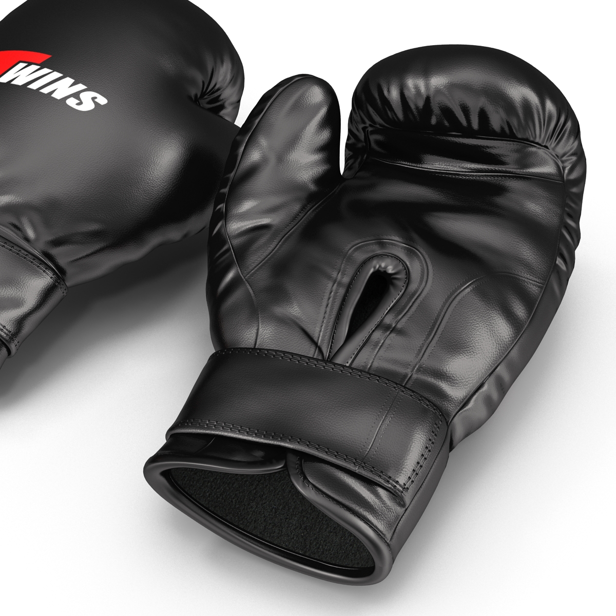 3D model Boxing Gloves Twins Black