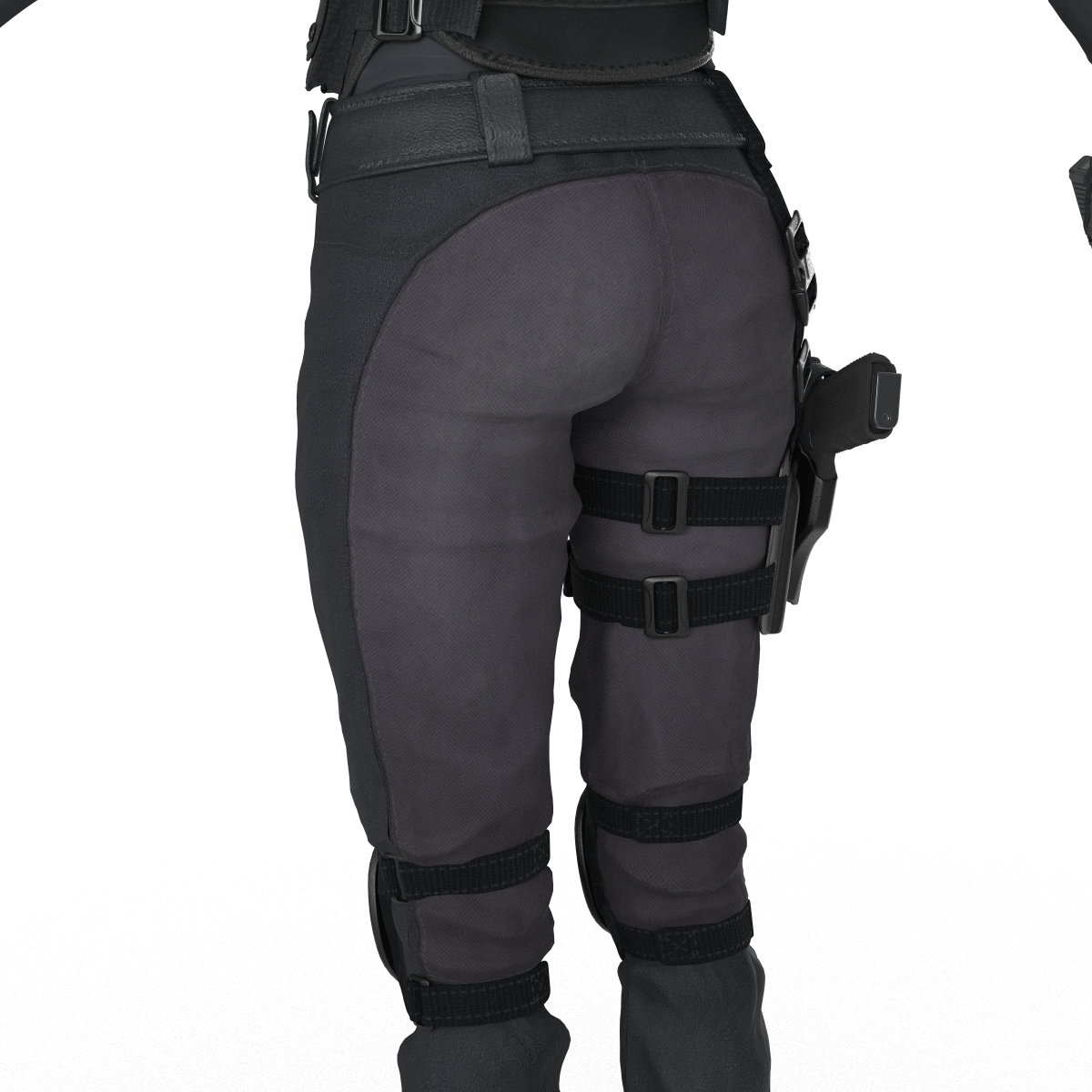 SWAT Woman European 3D model