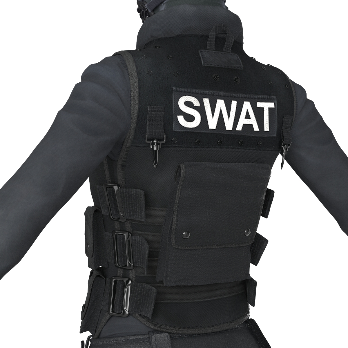 SWAT Woman European 3D model