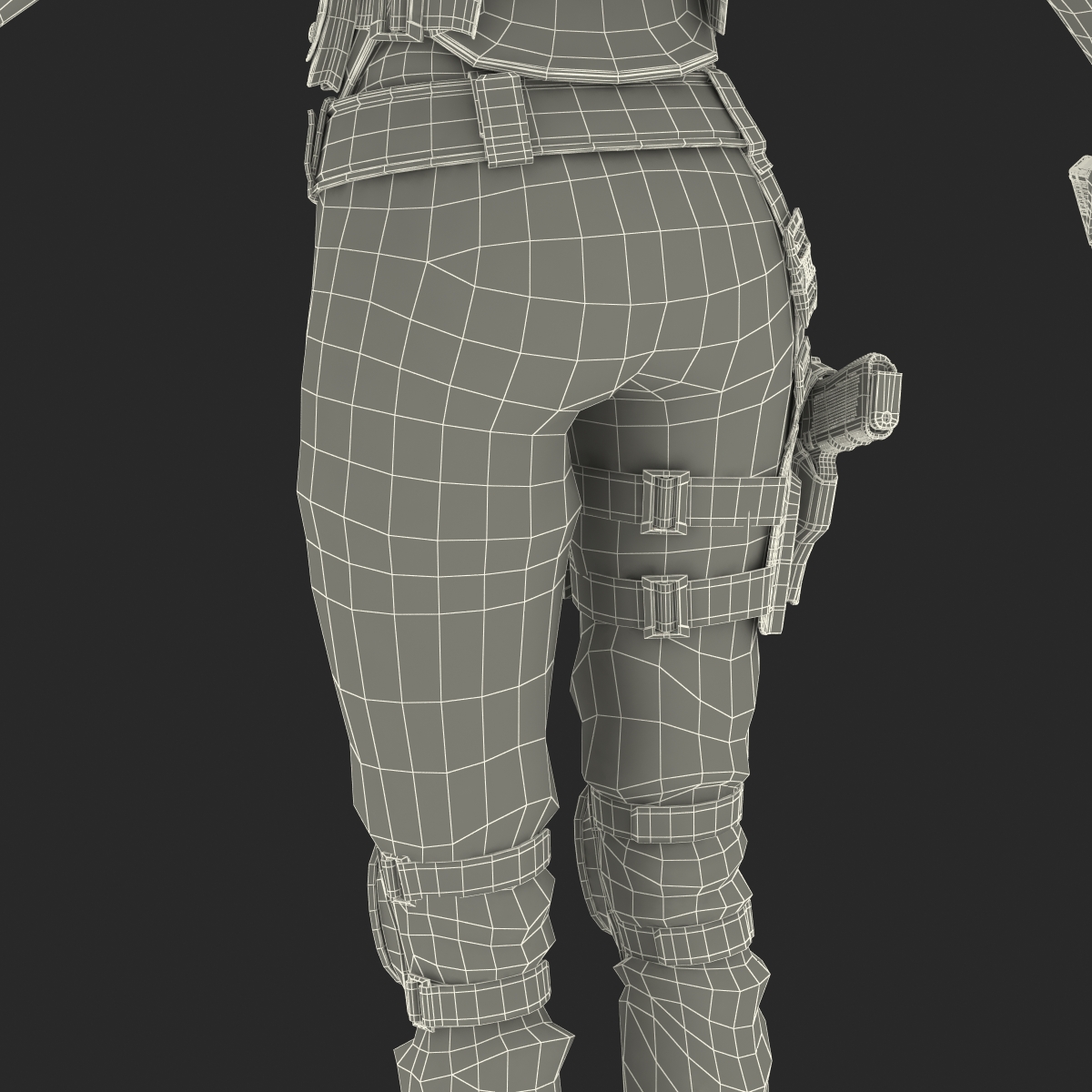 SWAT Woman European 3D model