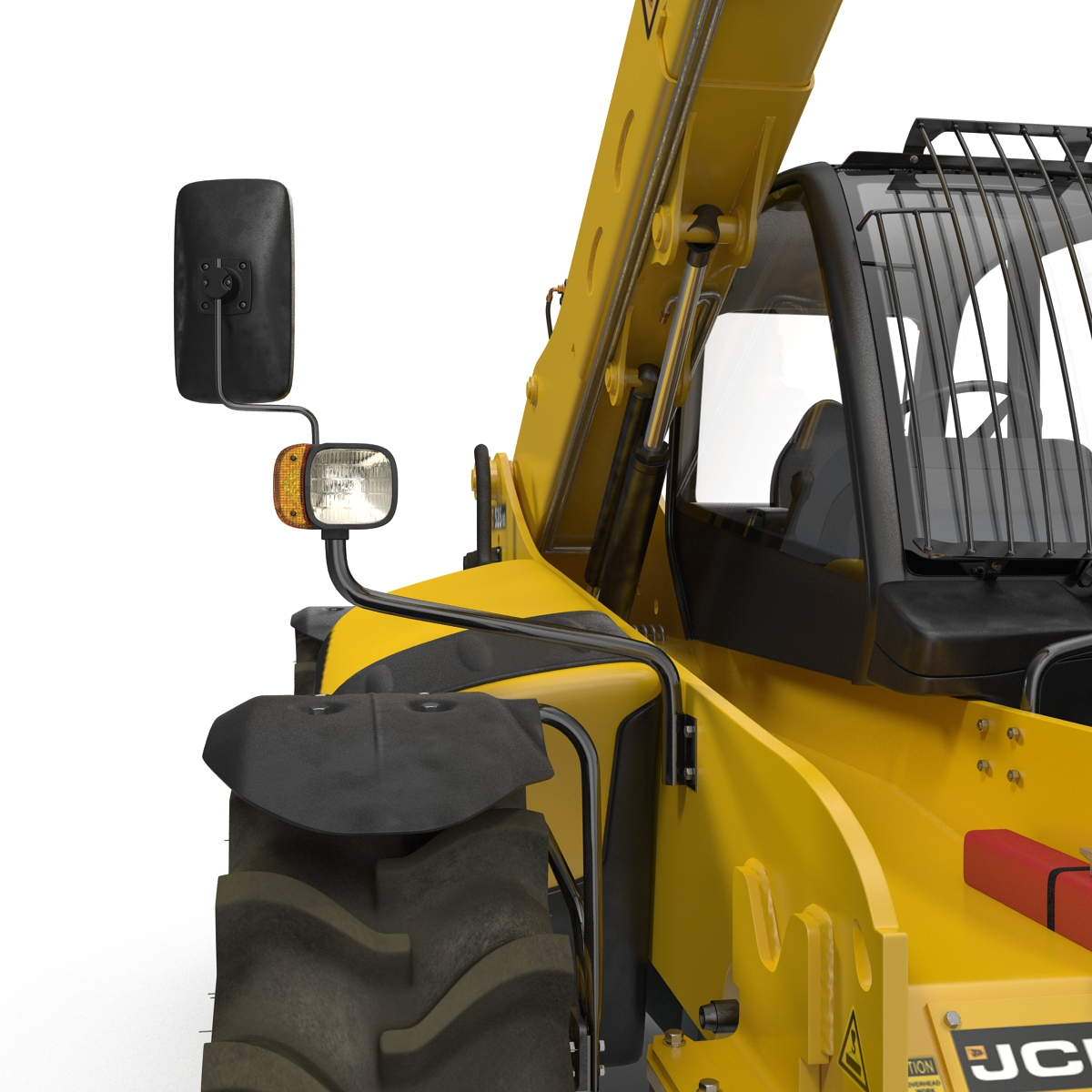 Telescopic Handler Forklift JCB 535 95 Yellow 3 3D