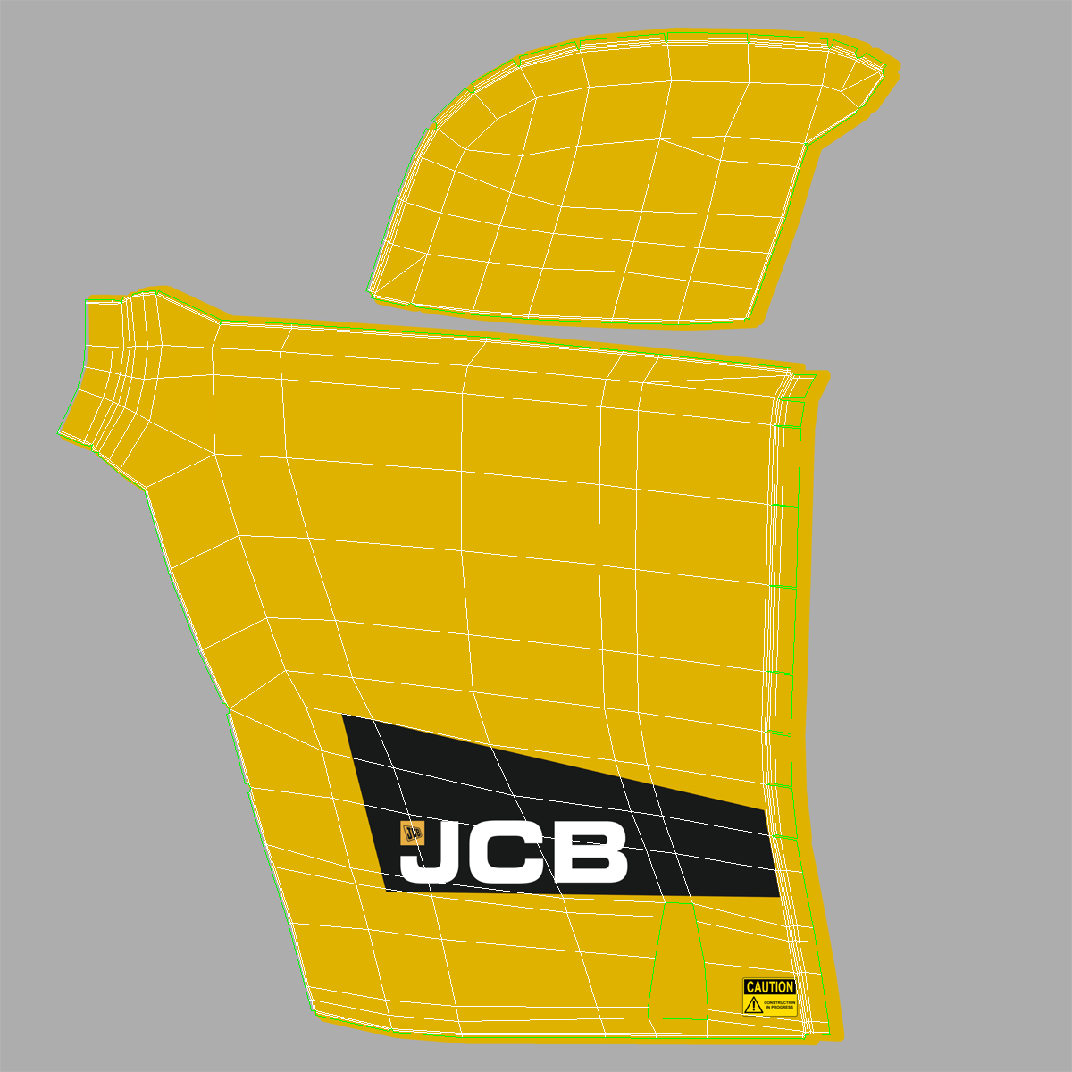 Telescopic Handler Forklift JCB 535 95 Yellow 3 3D