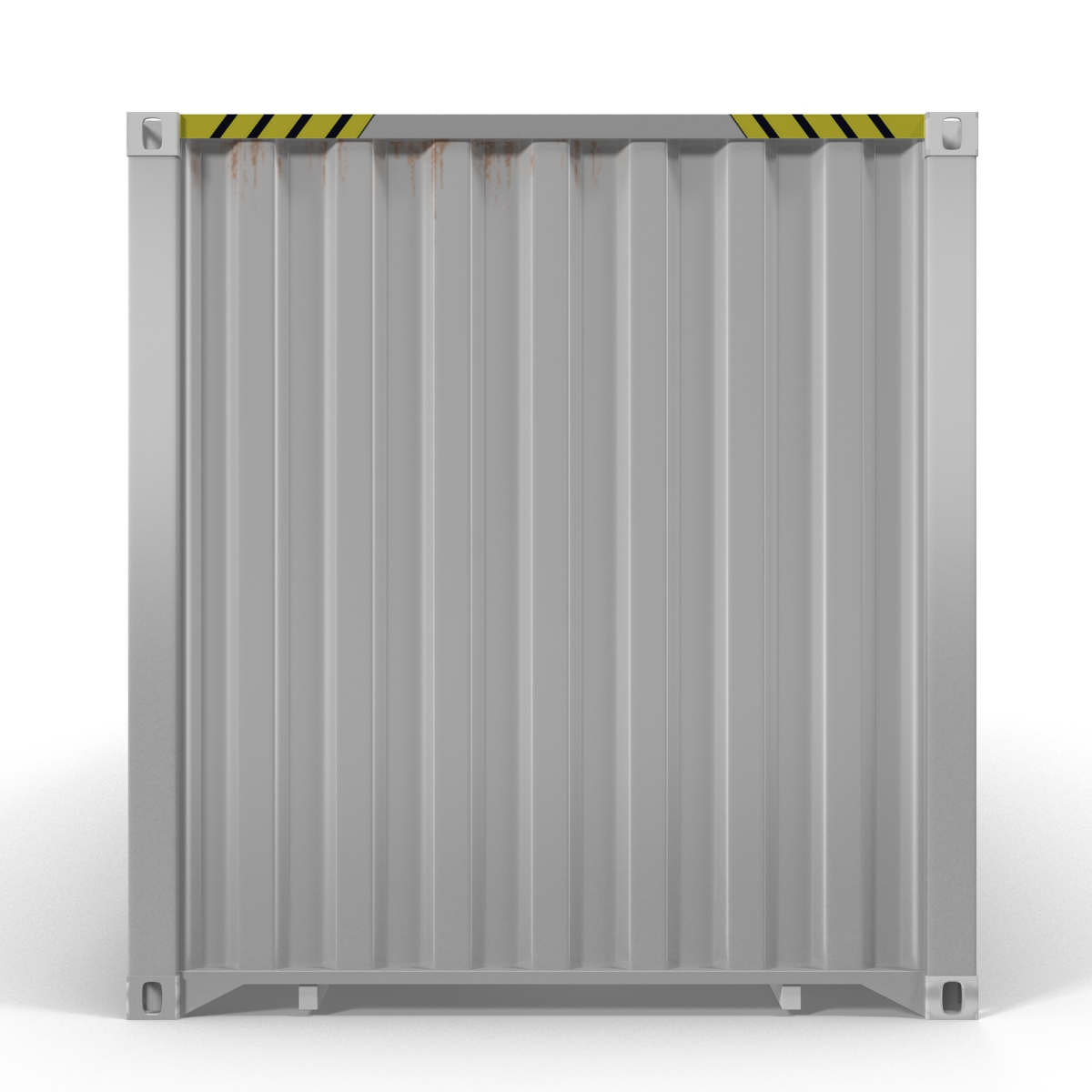 3D model 40 ft ISO Container White