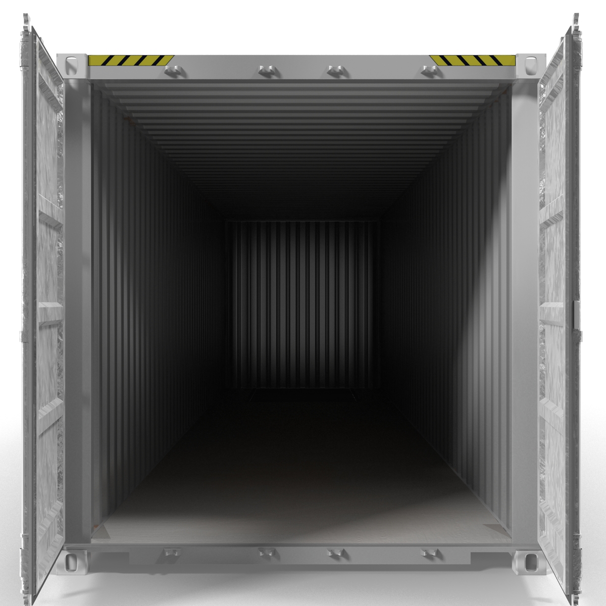 3D model 40 ft ISO Container White