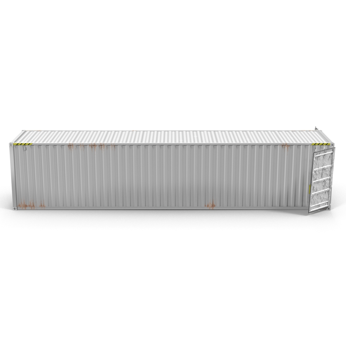 3D model 40 ft ISO Container White