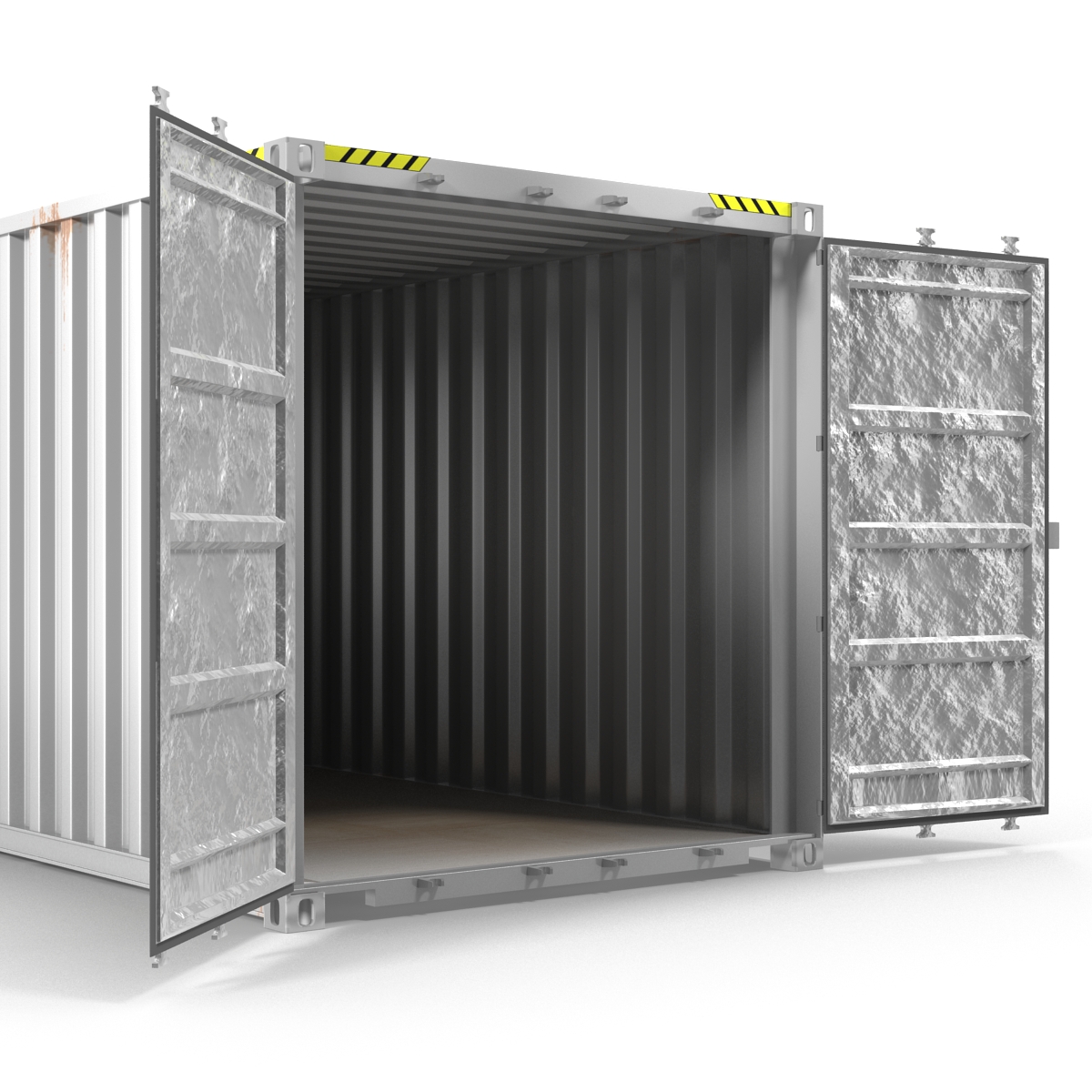 3D model 40 ft ISO Container White