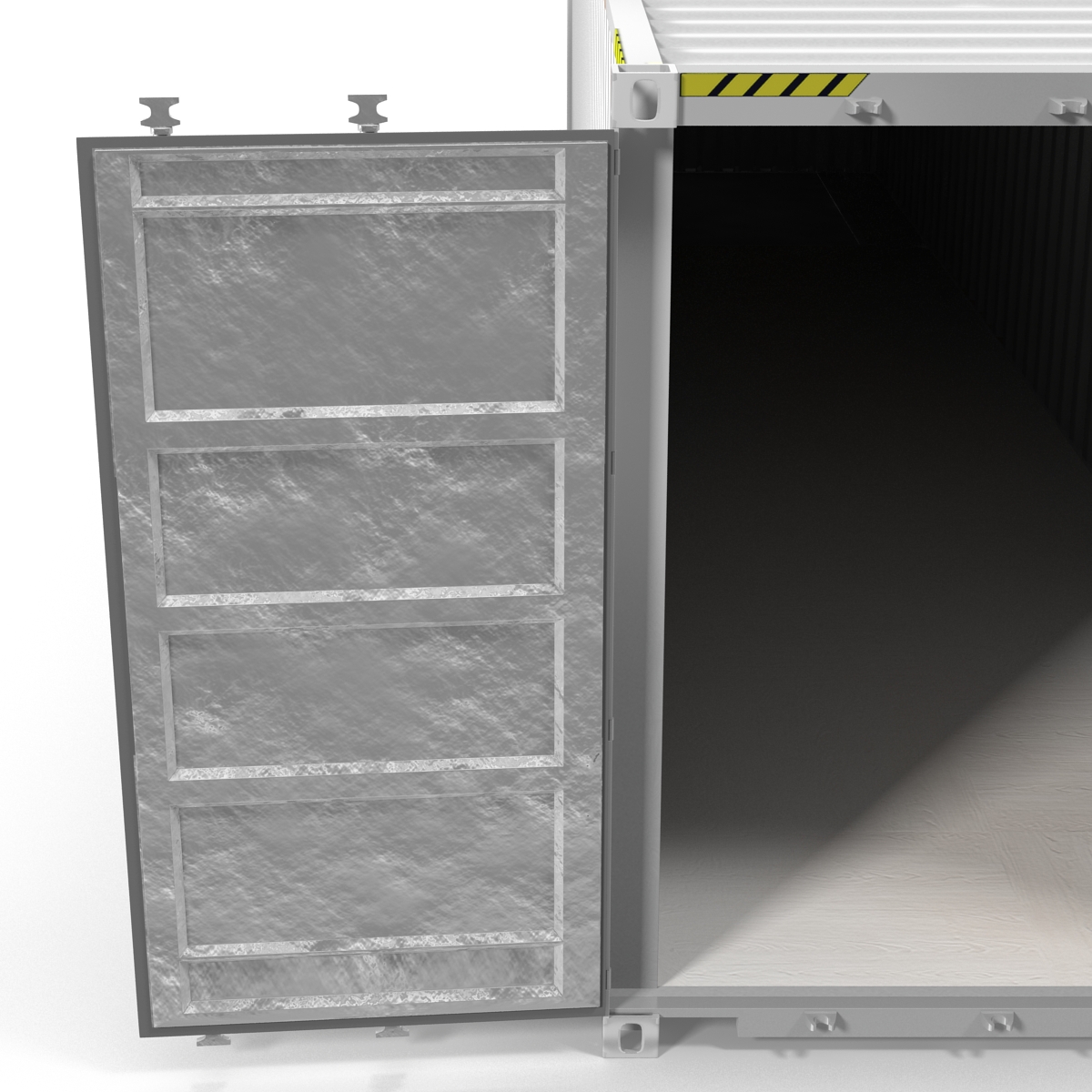 3D model 40 ft ISO Container White