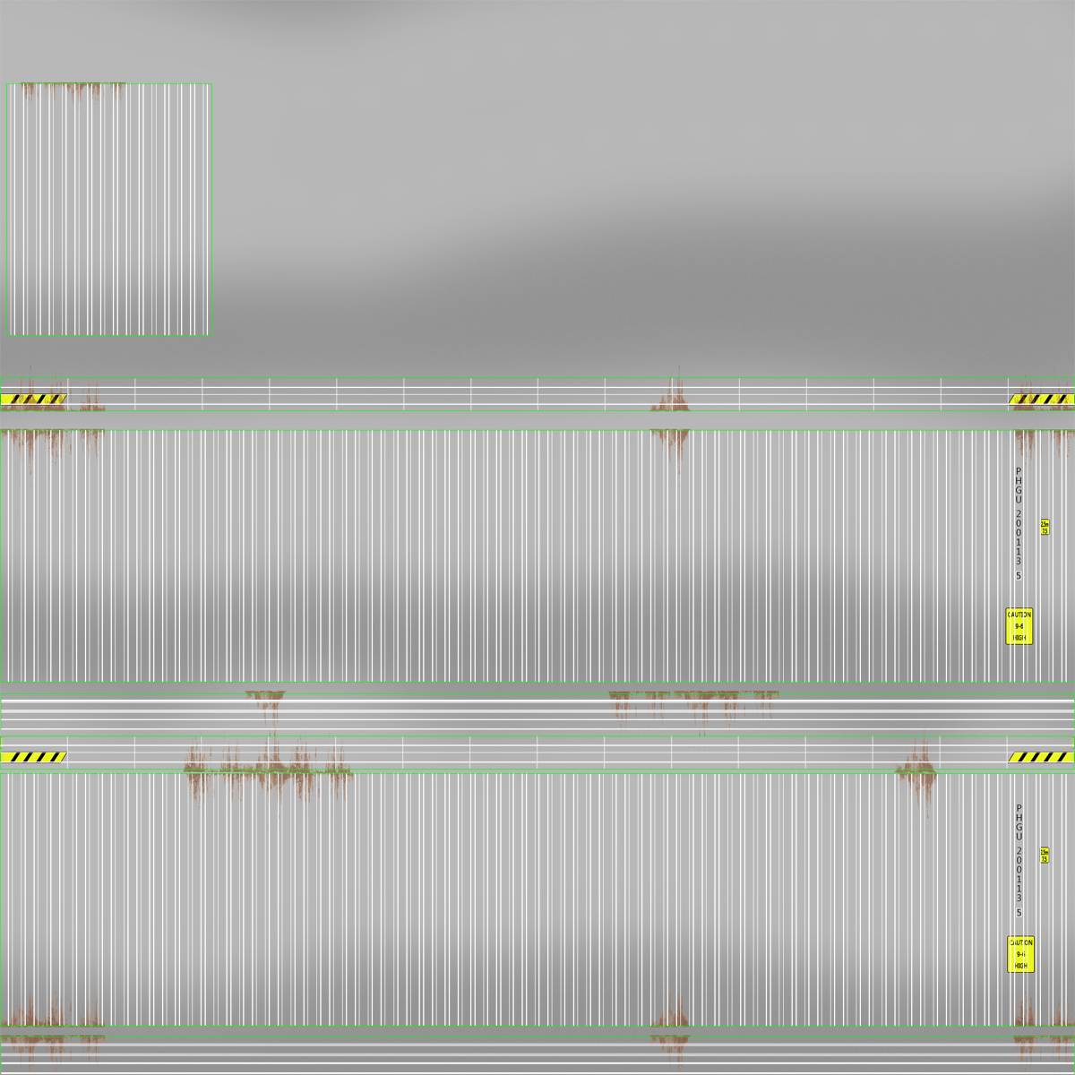 3D model 40 ft ISO Container White